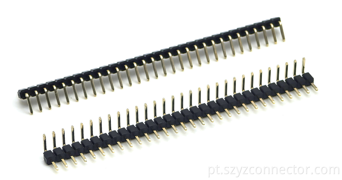 Cabeçalho de pino de 2,54 mm 2.54mm Pitch Pin header